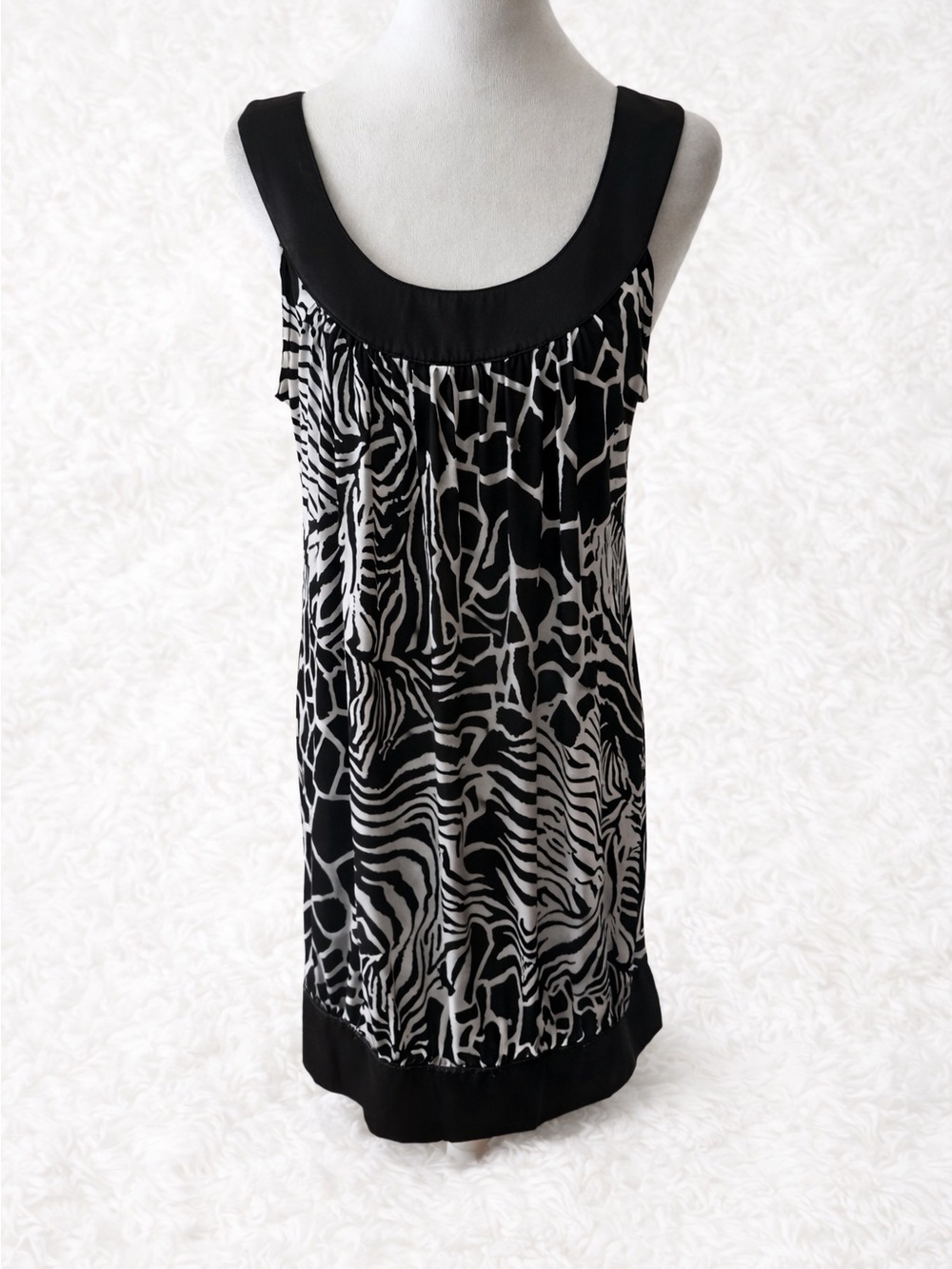 Wrapper Black & Silver Sequin Tank Dress L